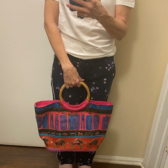 Laurel Burch Handbags - Laurel Burch Colorful Patterned Tote Bag